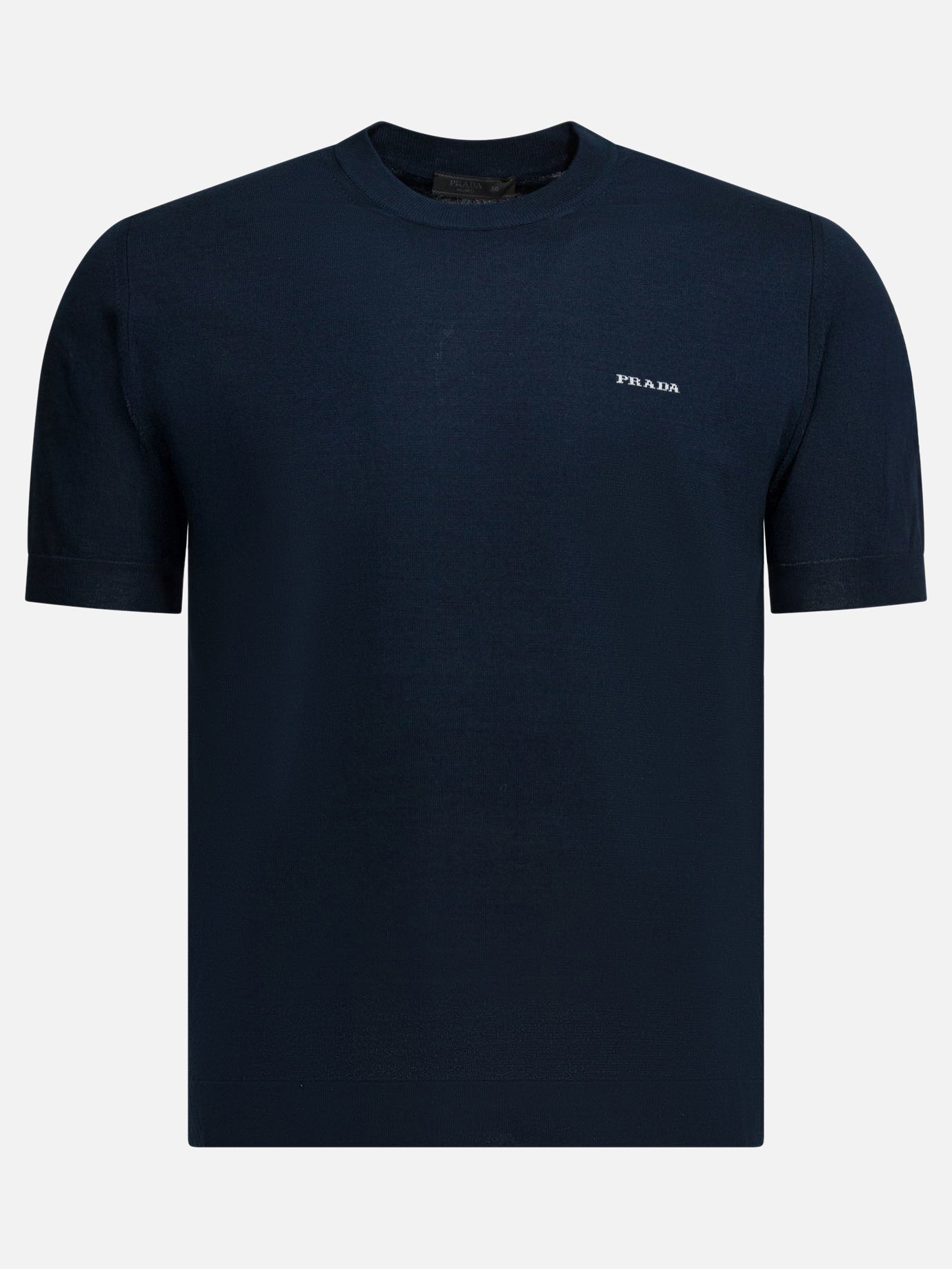 Crew-Neck Sweater With Logo Prada – Гарантія оригінальності – боковий вид