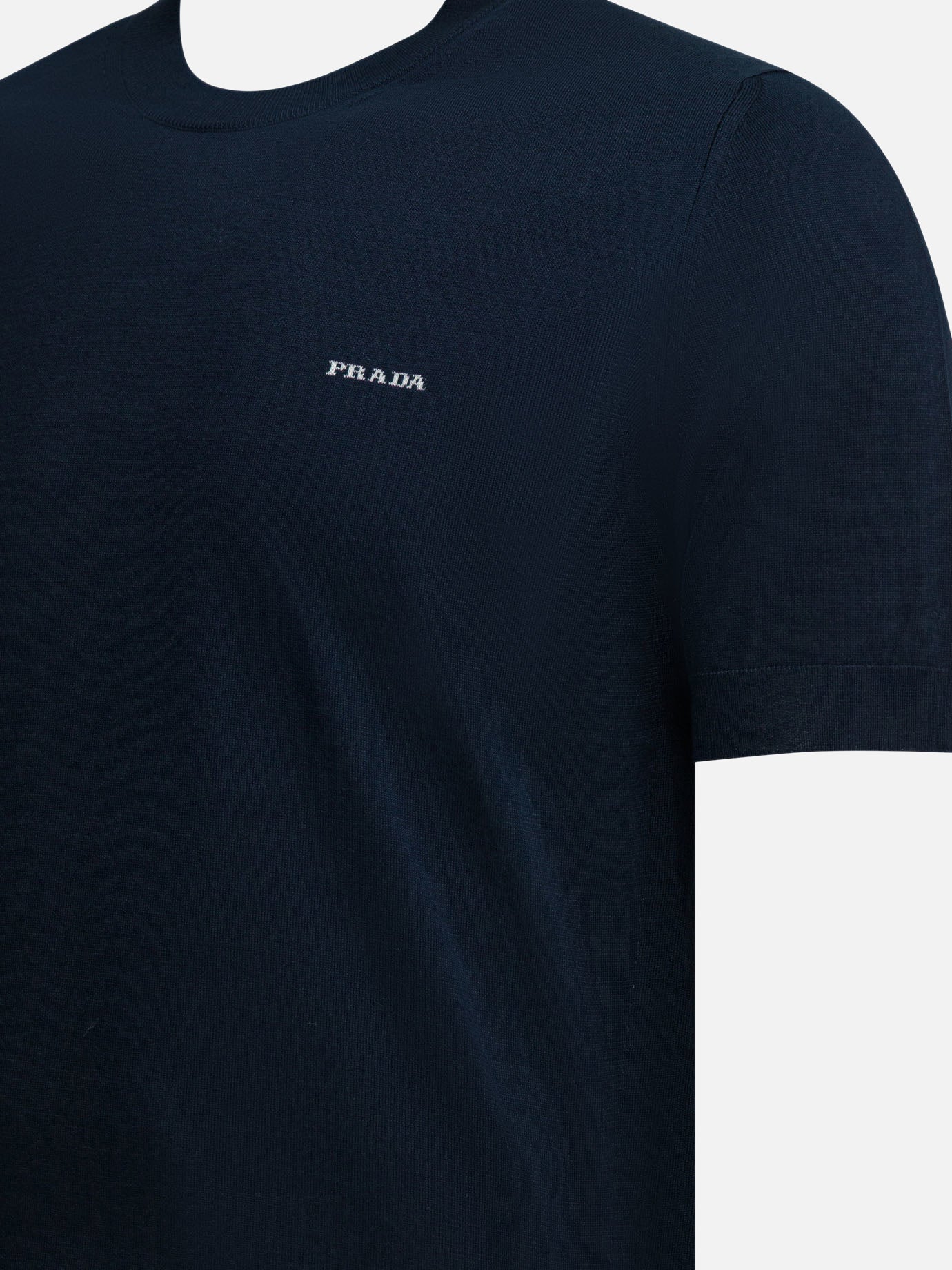 Crew-Neck Sweater With Logo Prada – Гарантія оригінальності – збільшений вид