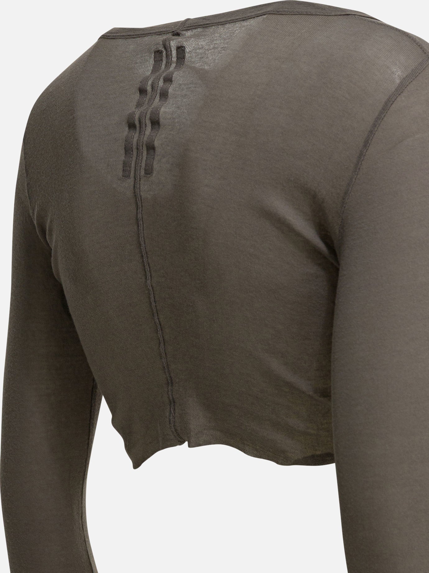 Long-Sleeved Crop Top Rick owens – Гарантія оригінальності – вид ззаду