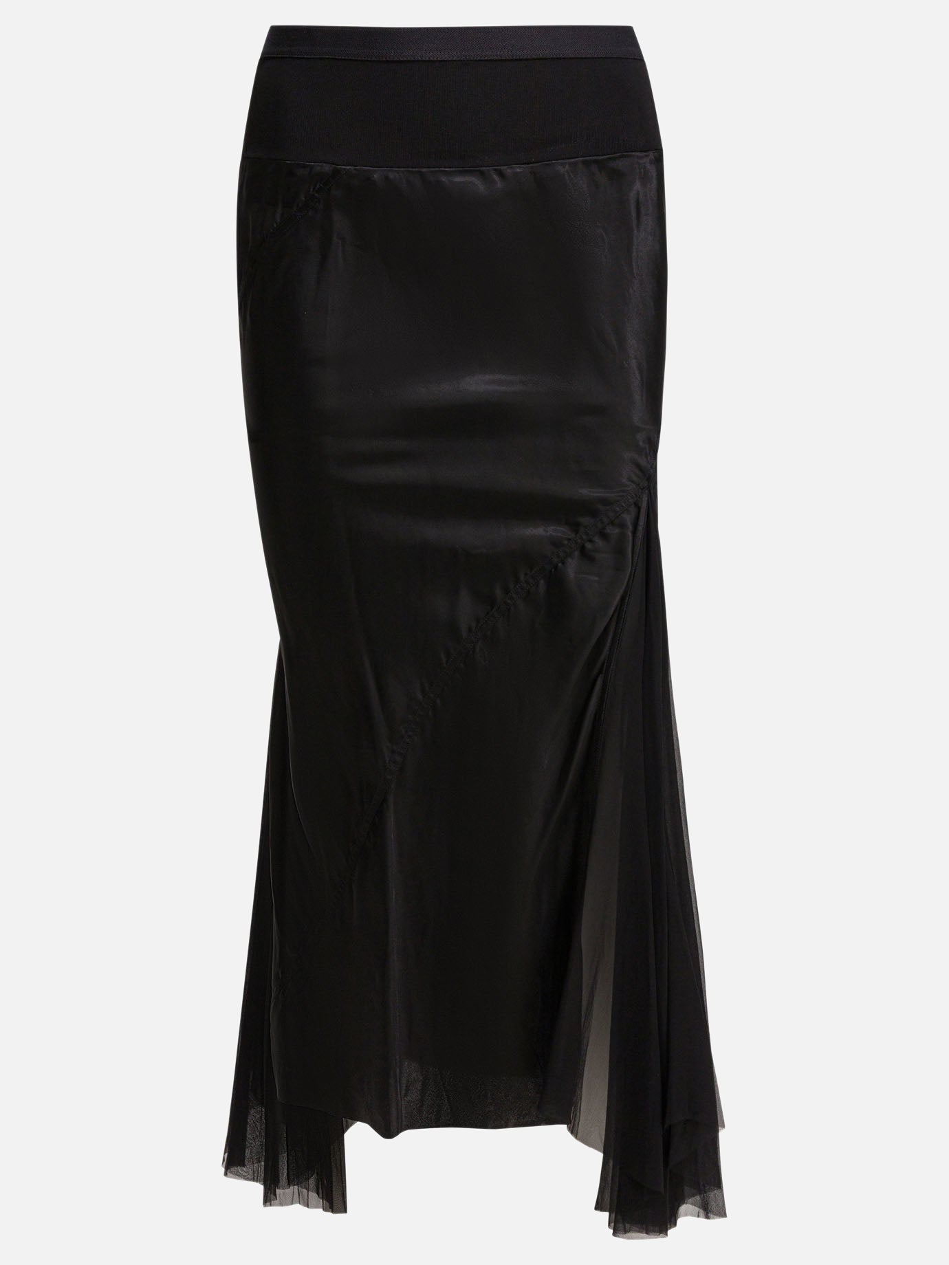 Bias MIDI Skirt Rick owens оригінал – Купити в Україні – боковий вид