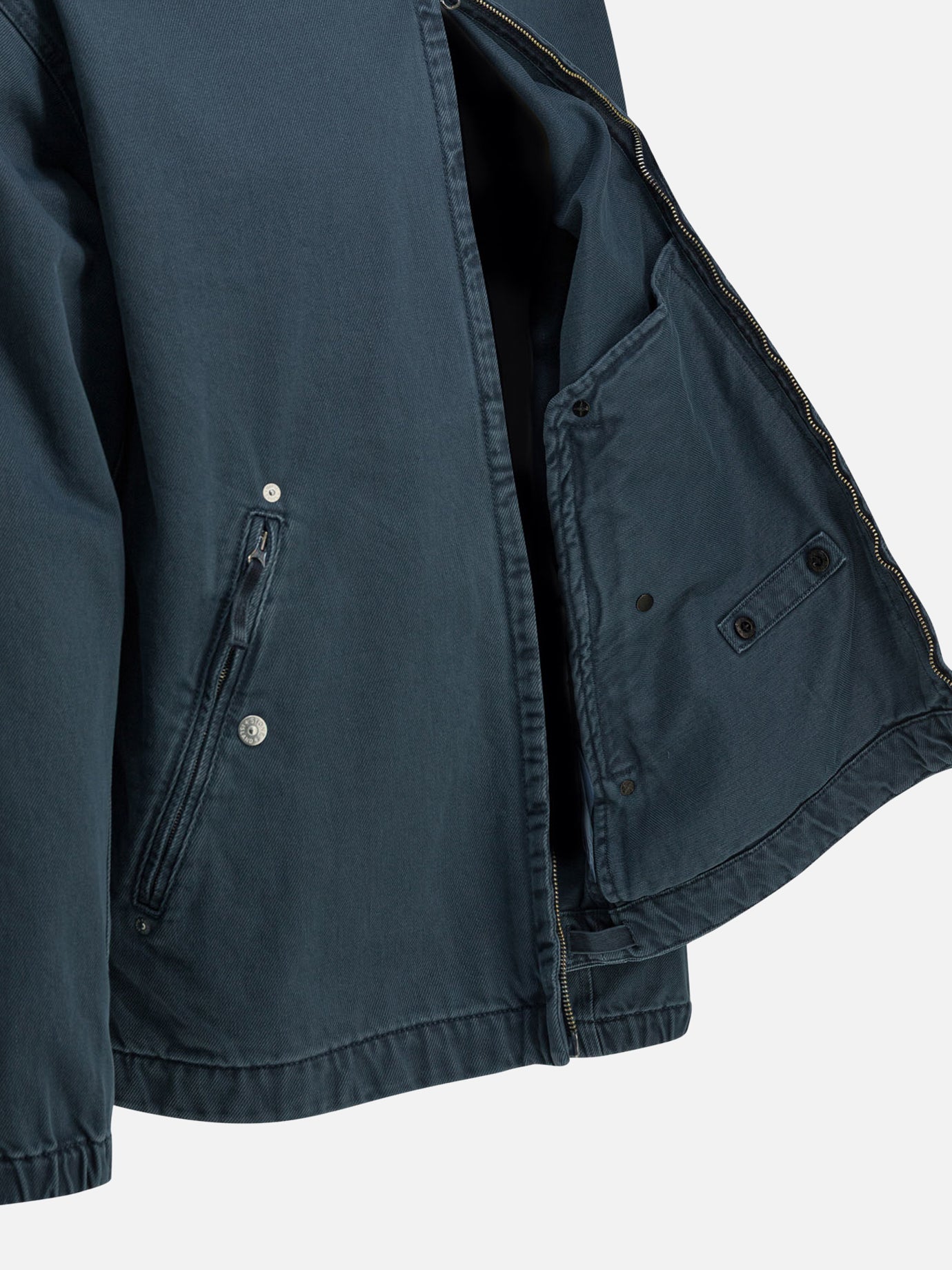 Оригінальна Denim Jacket With Logo Stone island – збільшений вид