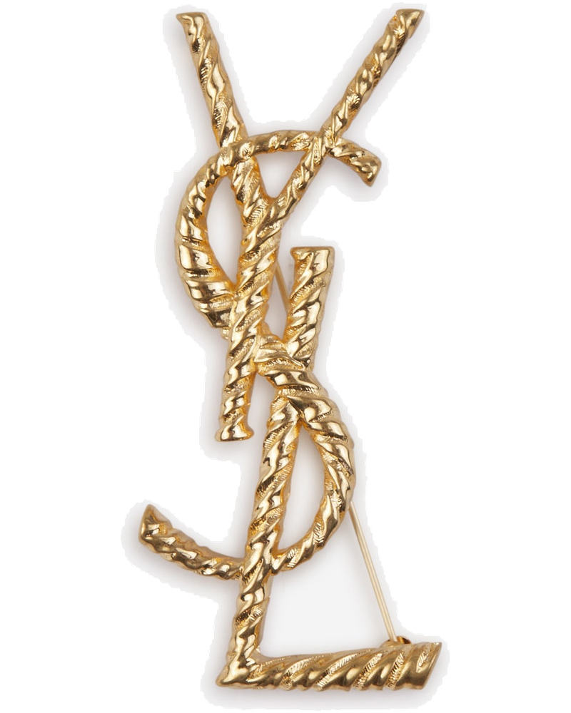Оригінальна Cassandre Logo Brooch Saint laurent