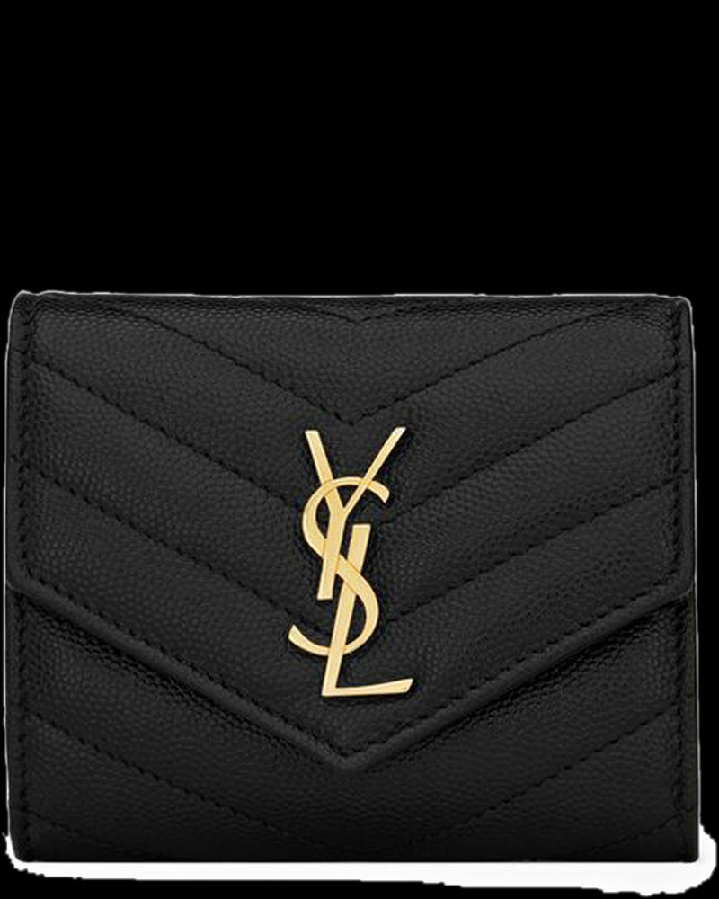 BG_REMOVED_CATALOG_CASSANDRE MATELASSÉ MULTI-FOLDED WALLET IN GRAIN DE POUDRE EMBOSSED LEATHER - SAINT LAURENT