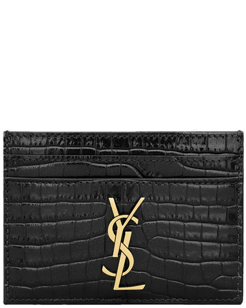 Crocodile Skin Card Holder Saint laurent оригінал – Купити в Україні