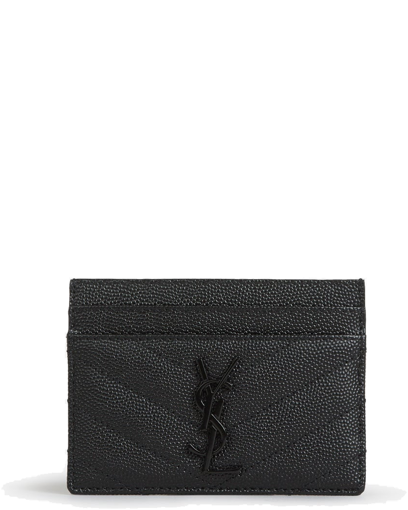 Оригінальна Grain De Poudre Leather Card Holder Saint laurent