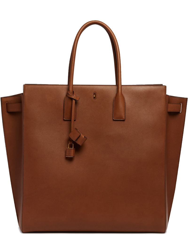 Brown Large Sac De Jour Leather Bag Saint laurent оригінал – Купити в Україні