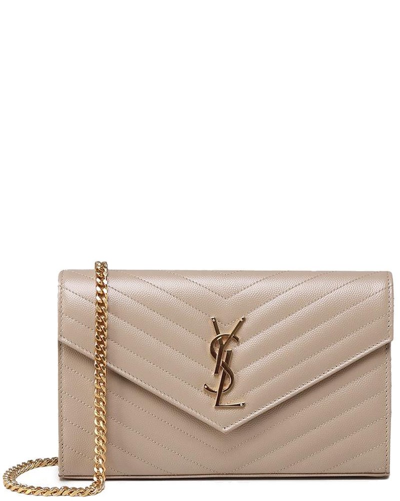 Оригінальна Pochette Con Catena Cassandre In Pelle Grain De Poudre Saint laurent