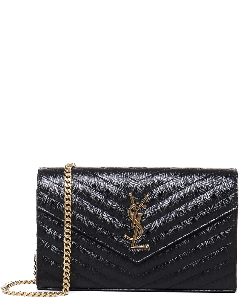 Оригінальна Pochette Con Catena Cassandre In Pelle Grain De Poudre Saint laurent
