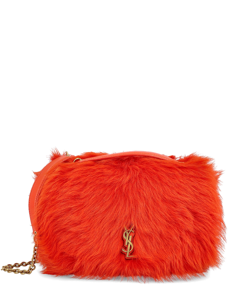 Оригінальна Fur Trimmed Bag Saint laurent