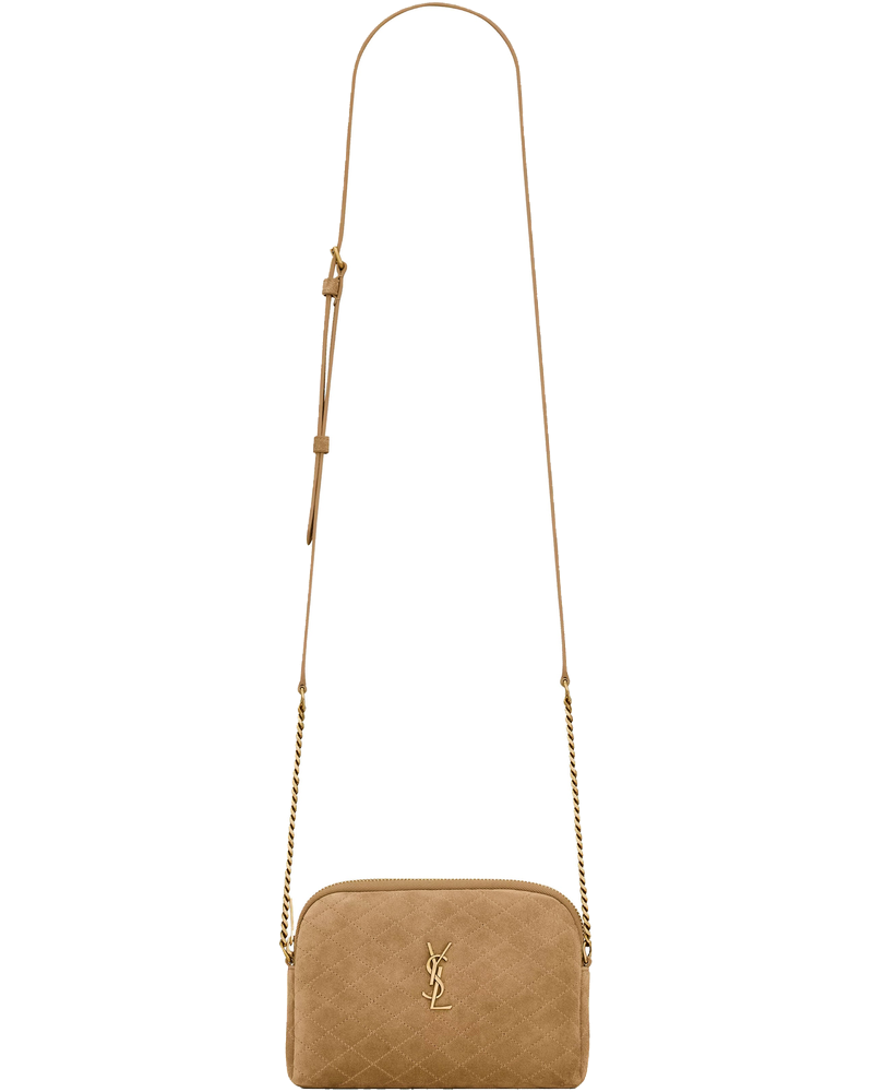 Gaby Quilted Suede Shoulder Bag Saint laurent оригінал – Купити в Україні