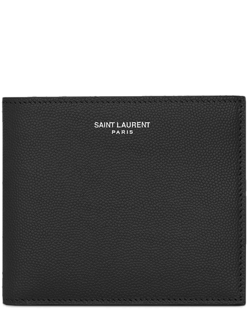 Оригінальна Leather Logo Wallet Saint laurent