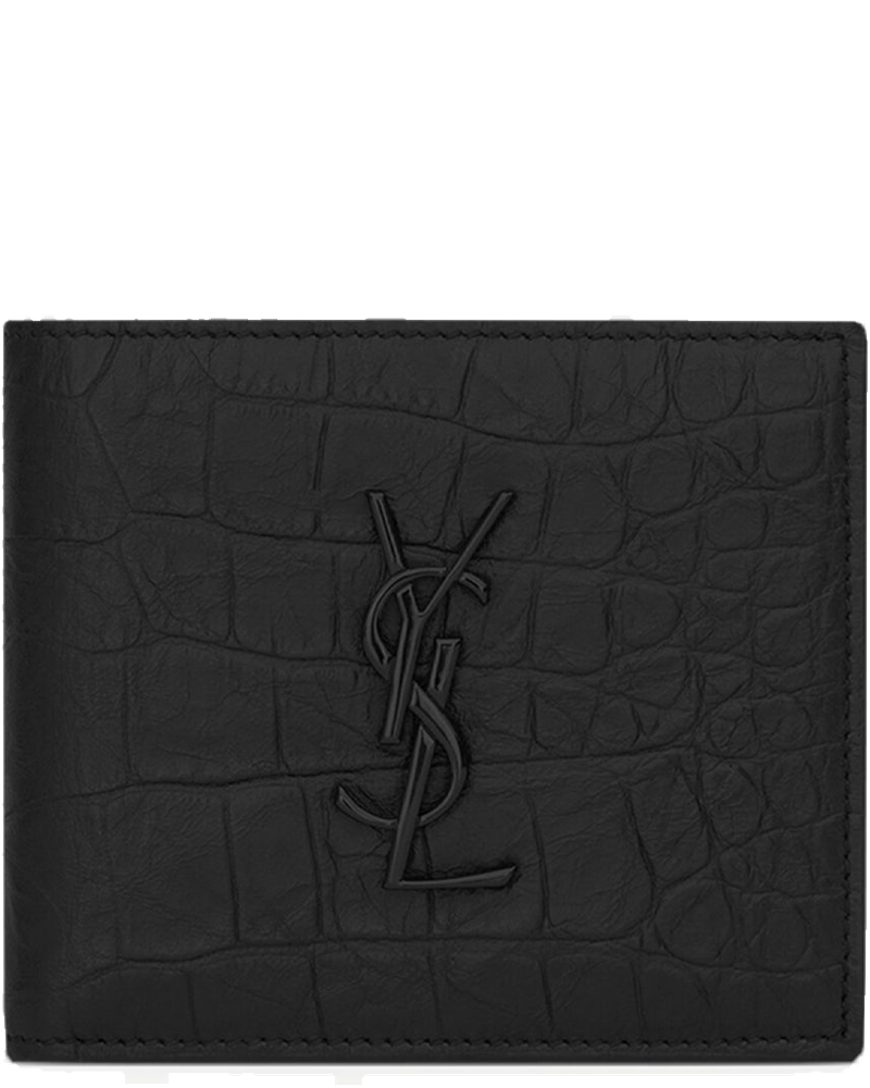 Оригінальна Leather Logo Wallet Saint laurent