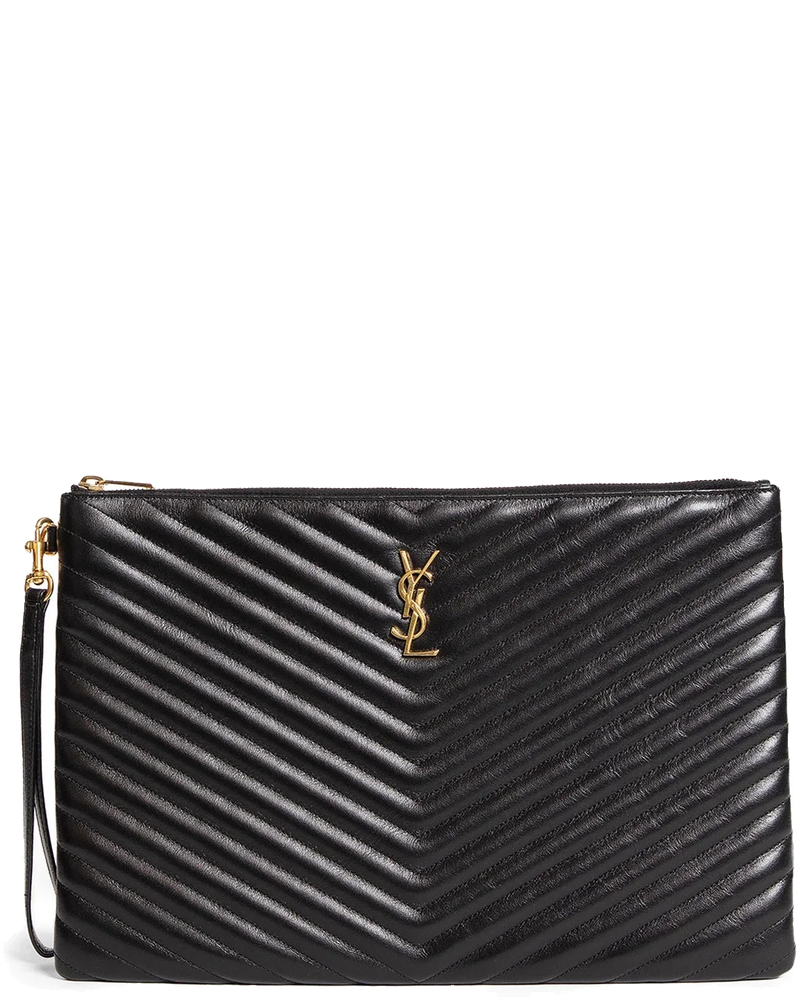 Matelassé Leather Pouch Bag Saint laurent – Гарантія оригінальності