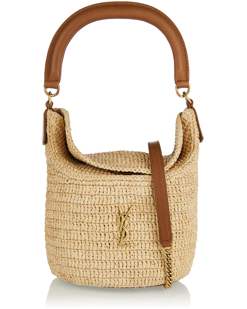 Gaby Raffia Bucket Bag Saint laurent оригінал – Купити в Україні