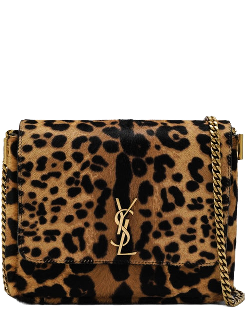 Оригінальна Kate Leopard Print Pony Effect Shoulder Bag Saint laurent