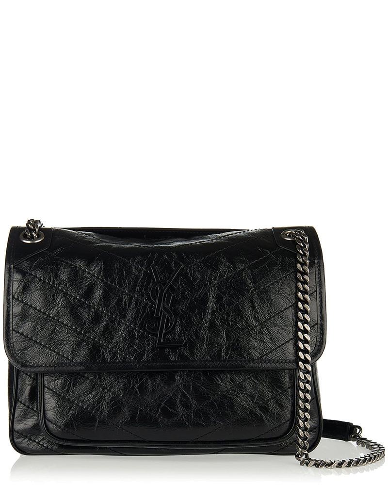 Niki Medium Vintage Leather Shoulder Bag Saint laurent – Гарантія оригінальності