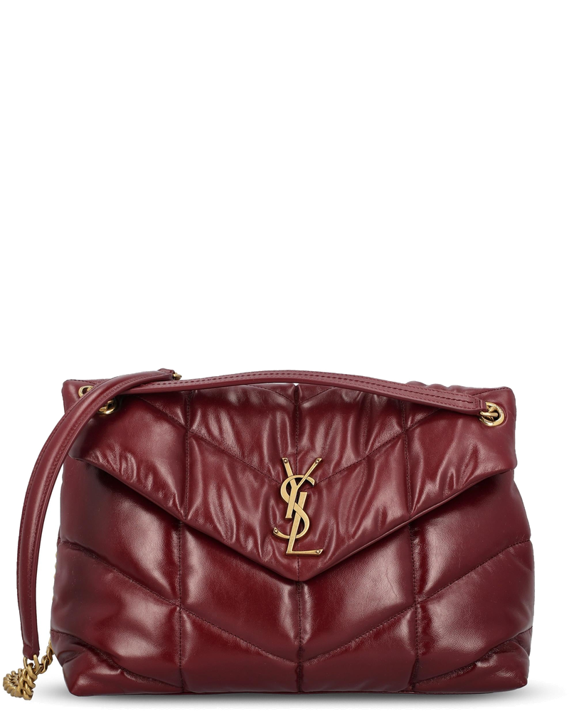 Puffer Bag Medium In Glossy Leather Saint laurent – Гарантія оригінальності