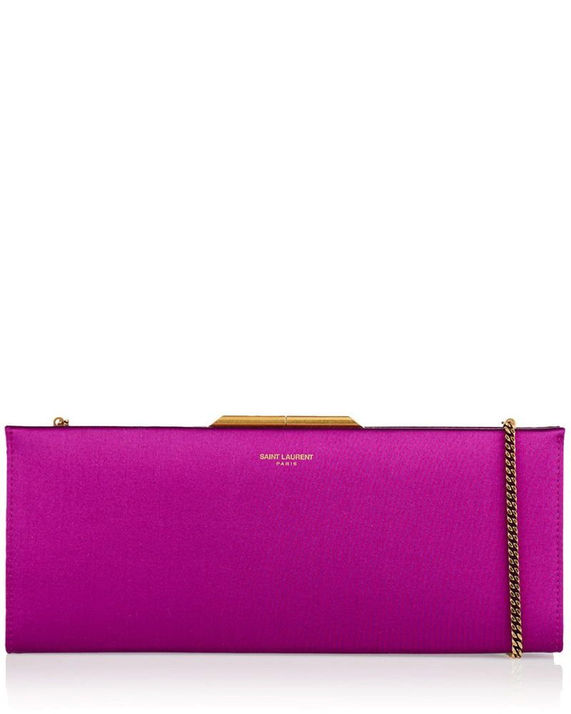 Midnight Satin Clutch Saint laurent – Гарантія оригінальності