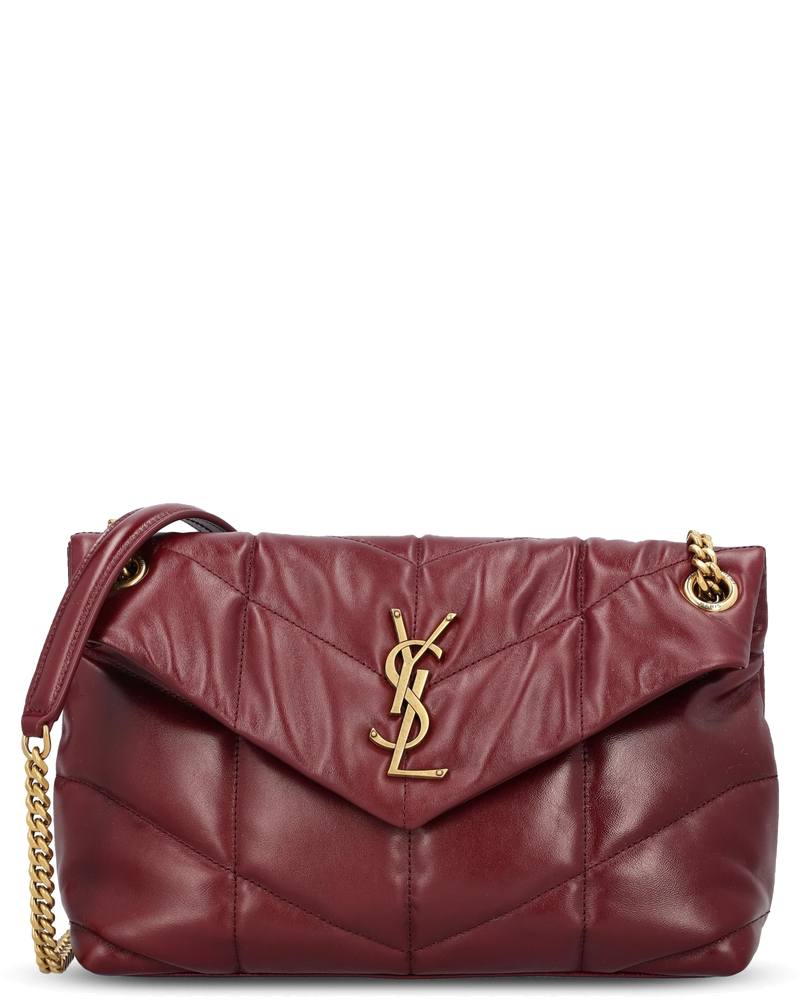 Оригінальна Small Puffer Leather Bag Saint laurent