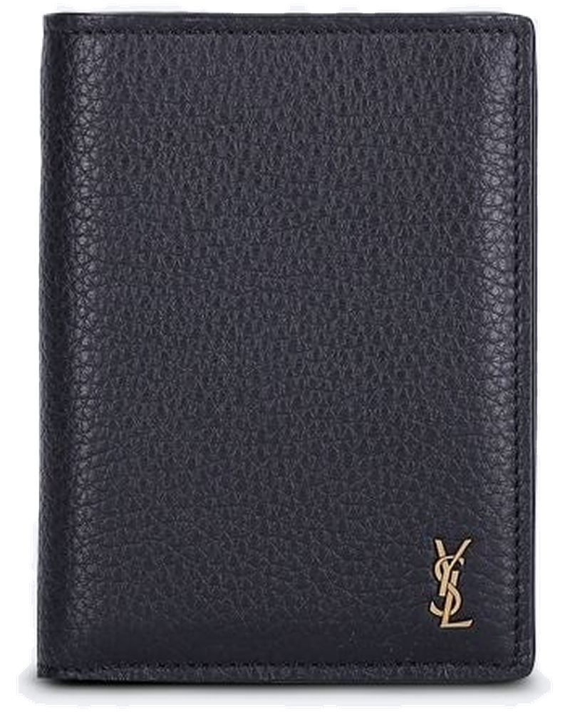 Оригінальна Tiny Cassandre Leather Credit Card Wallet Saint laurent