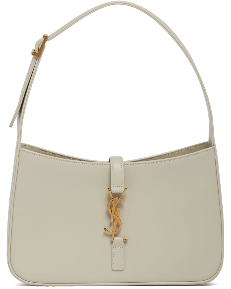 Оригінальна White Leather Le 5 A 7 Bag Saint laurent