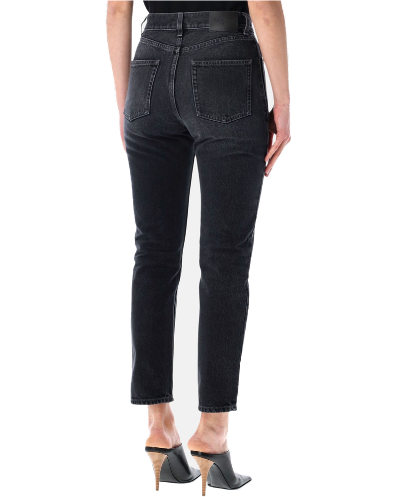 90s Black Denim Cropped Slim Fit Jeans Saint laurent – Гарантія оригінальності