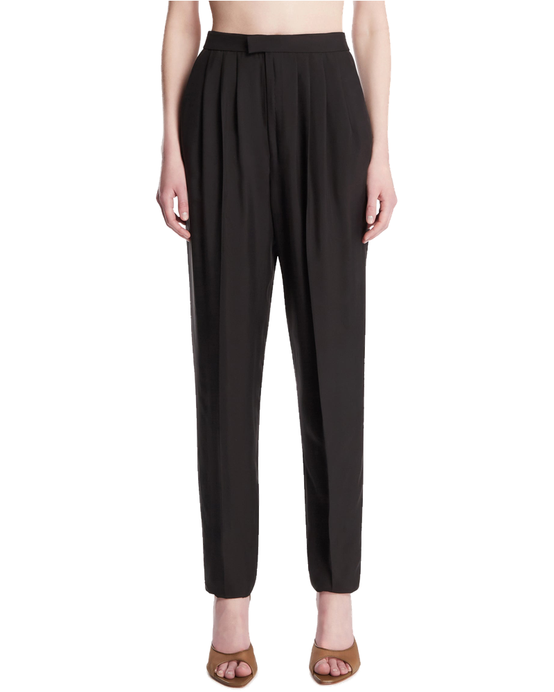 Оригінальна Black Habutai Silk Trousers Saint laurent