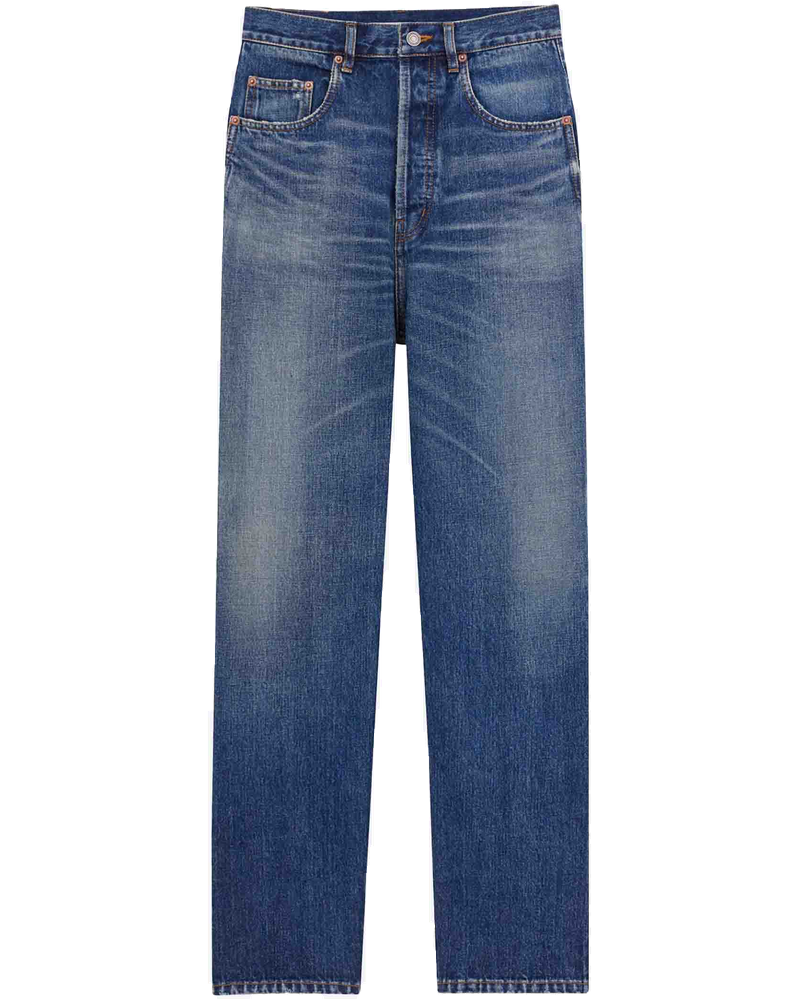 Straight Cotton Jeans Saint laurent – Гарантія оригінальності