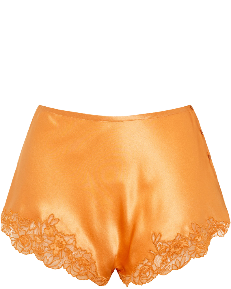 Оригінальна Embroidered Silk Crepe Muslin Shorts Saint laurent