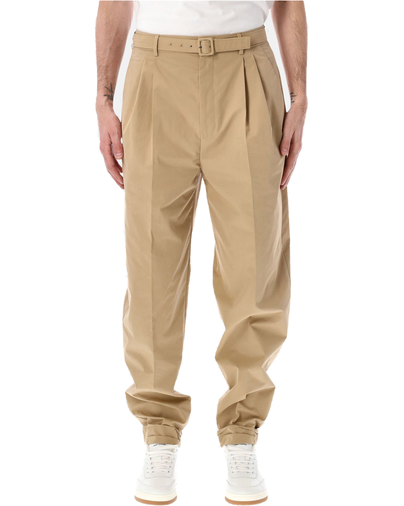 Оригінальна Slim Fit Technical Cotton Pants Saint laurent