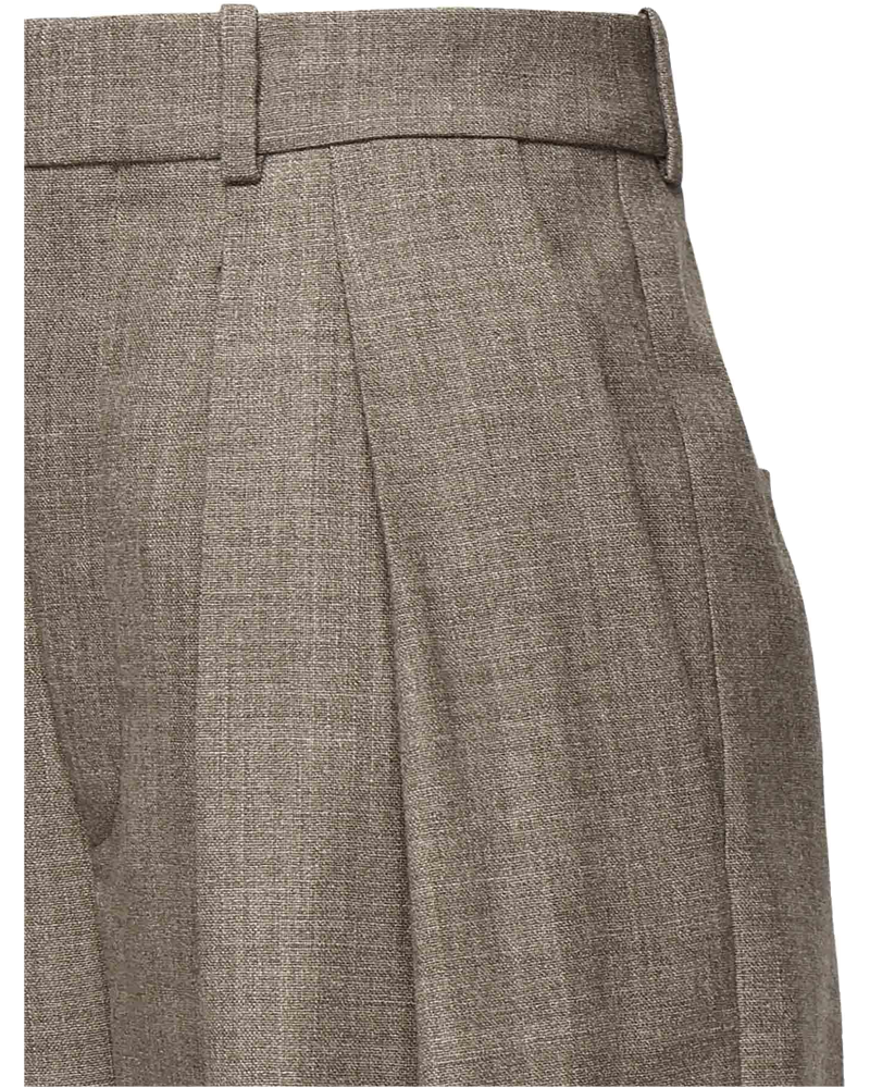Pantaloni A Gamba Ampia In Lana Saint laurent – Гарантія оригінальності