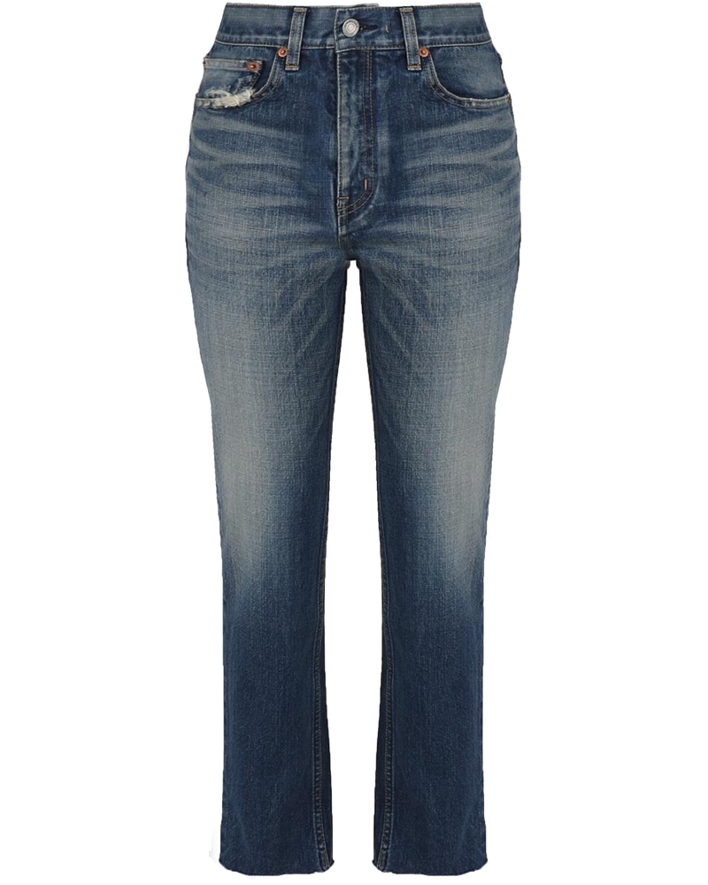 Jeans Taglio Dritto In Denim Blu Saint laurent – Гарантія оригінальності