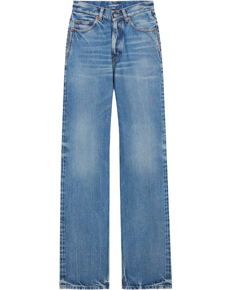 V-Waist Long Baggy Jeans Saint laurent оригінал – Купити в Україні