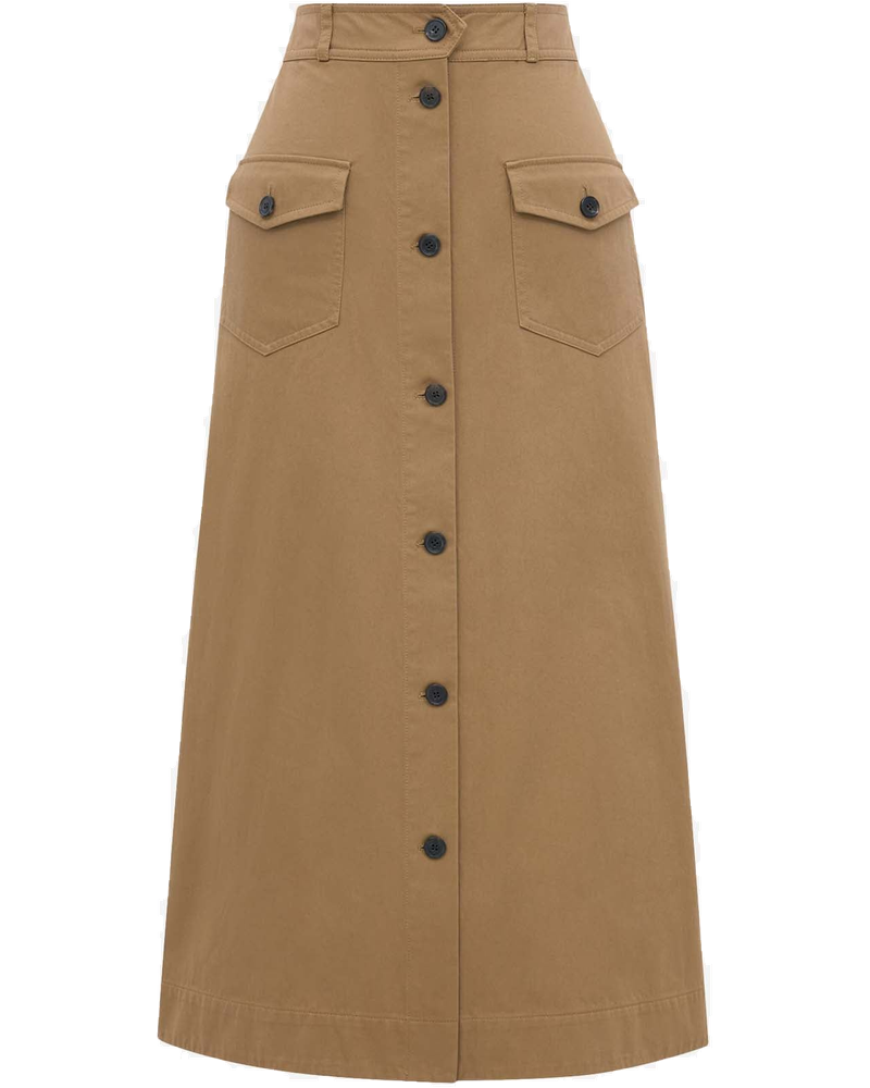 Оригінальна MIDI Button Skirt Saint laurent