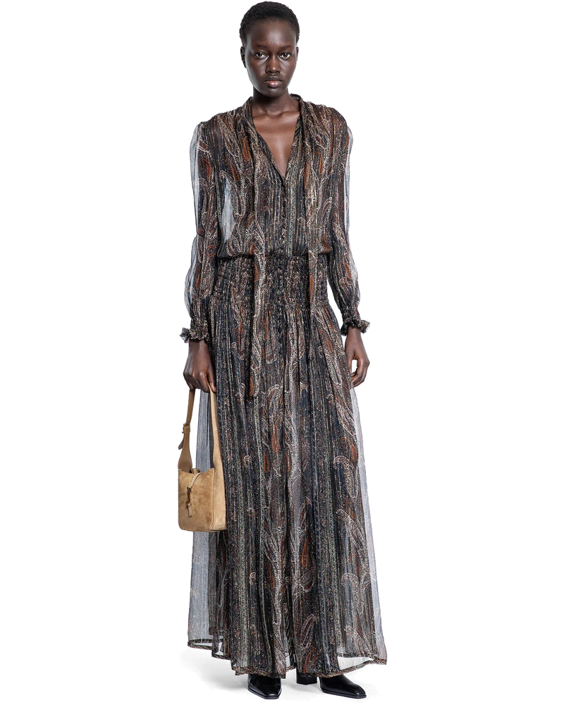Lavallière Long Dress In Paisley Silk Saint laurent оригінал – Купити в Україні