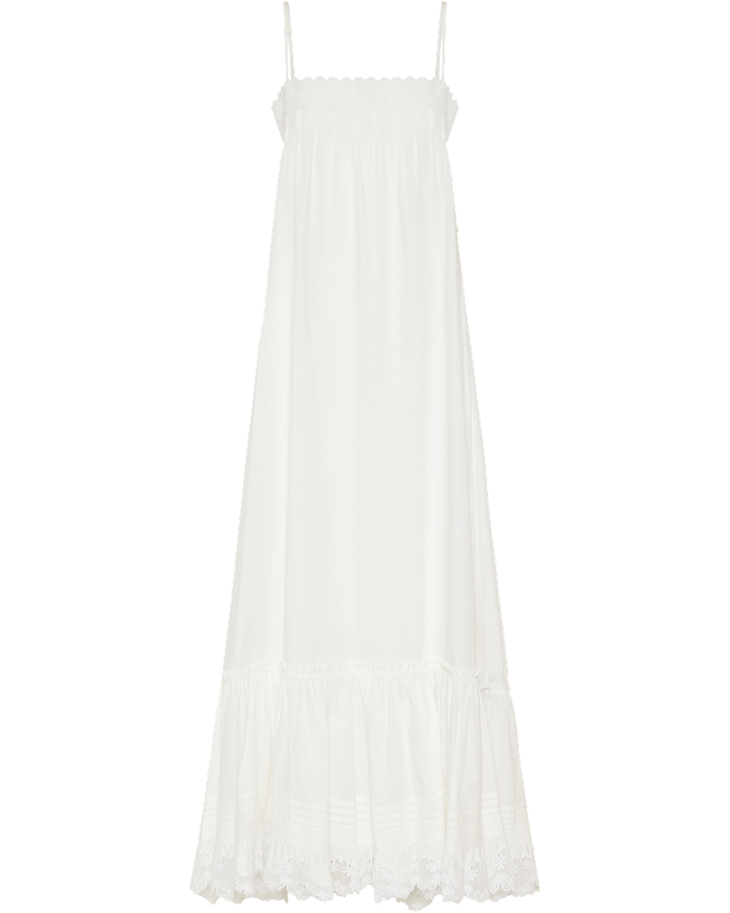 Embroidered Cotton Poplin Dress Saint laurent – Гарантія оригінальності