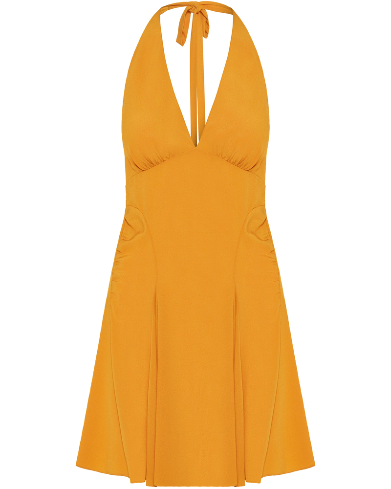 Halter Silk Crepe De Chine Mini Dress Saint laurent – Гарантія оригінальності