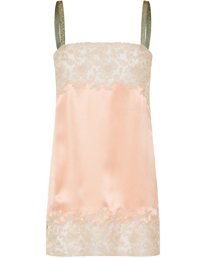 Laced Slip Dress In Silk Satin Saint laurent – Гарантія оригінальності