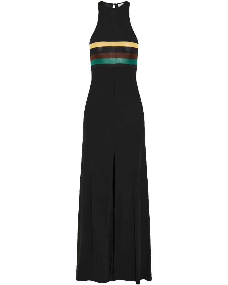 Оригінальна Striped Crepe Jersey Tank Dress Saint laurent