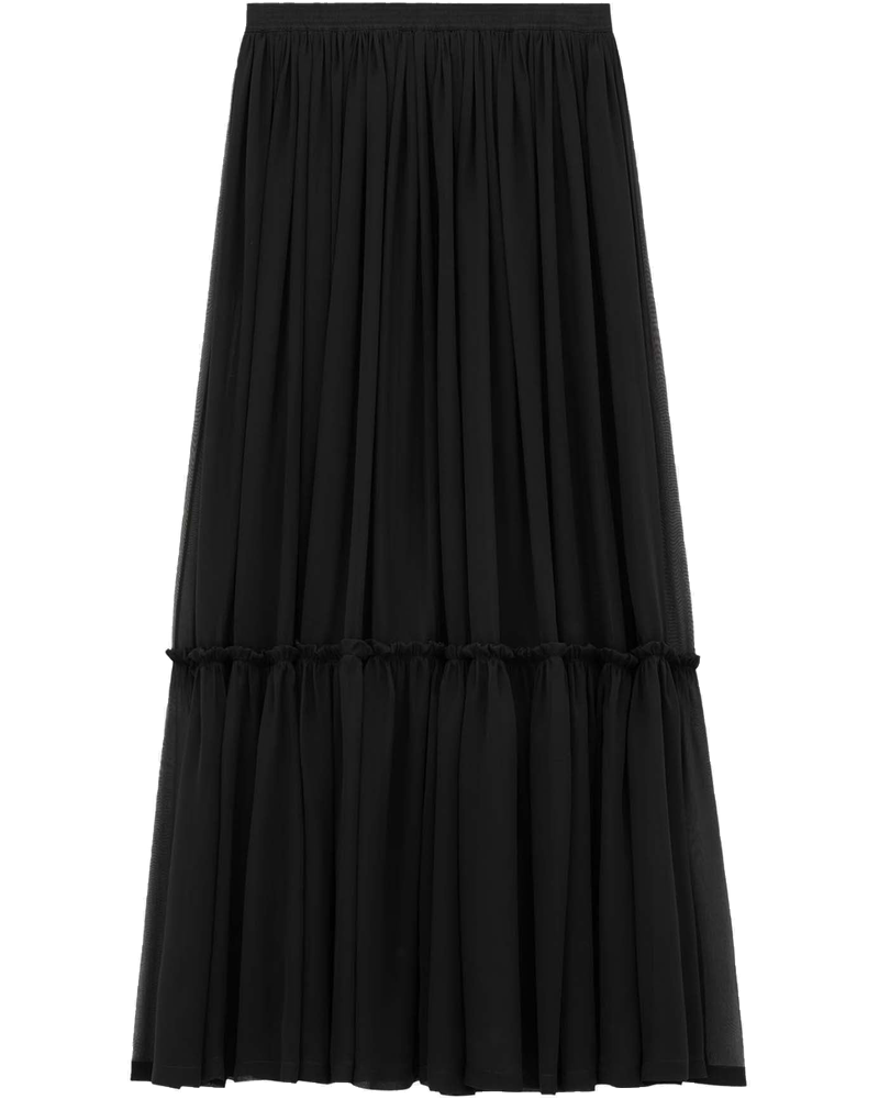 Maxi Ruffle Skirt Saint laurent оригінал – Купити в Україні