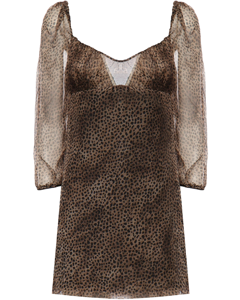 Miniabito Con Stampa Leopardo Saint laurent оригінал – Купити в Україні