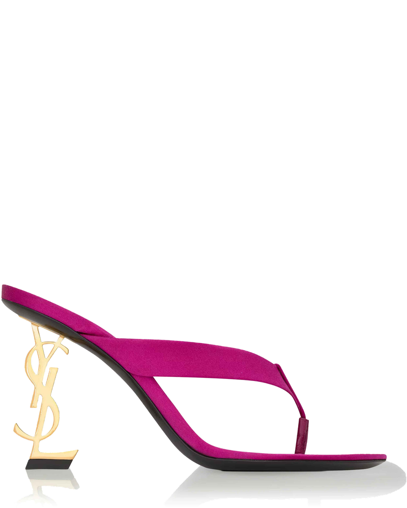 Opyum Crêpe Satin Thong Sandals Saint laurent – Гарантія оригінальності