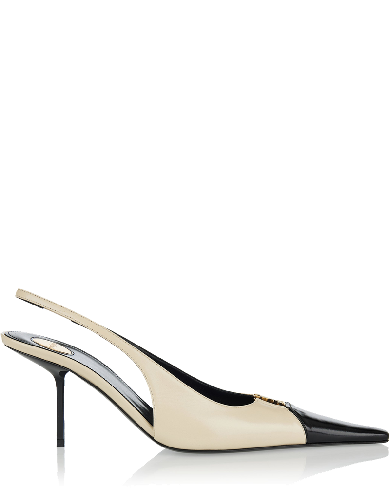 Babylone Embellished Two Tone Leather Slingback Pumps Saint laurent оригінал – Купити в Україні