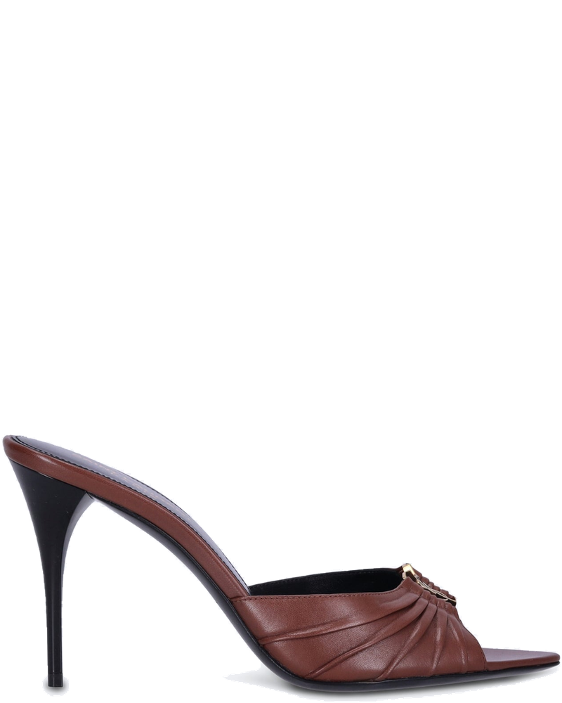 Оригінальна Babylone 90 Smooth Leather Mules Pumps Saint laurent
