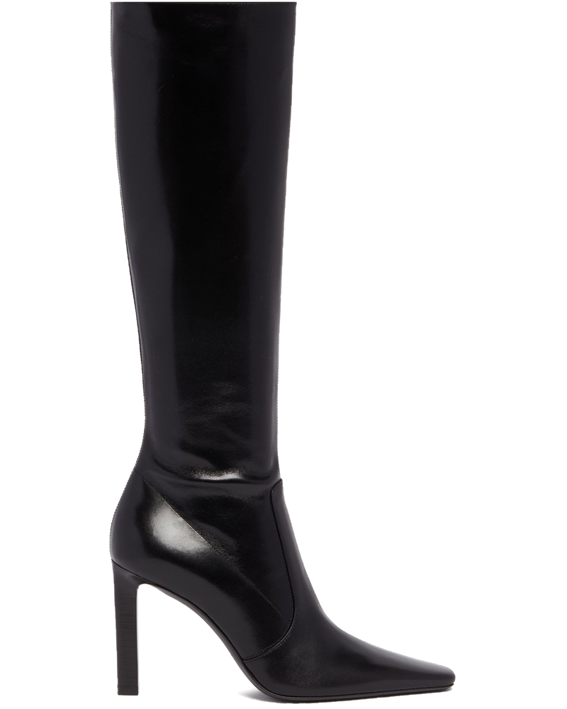 Оригінальна Black Francoise Leather Boots Saint laurent