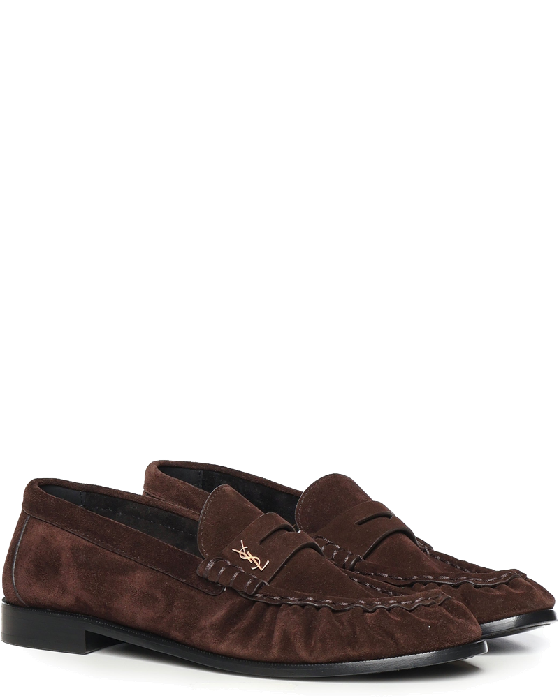 Оригінальна Mocassini Le Loafer Morbidi In Suede Saint laurent