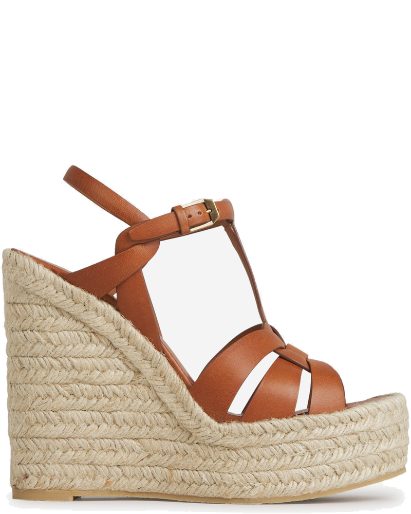 Leather Raffia Espadrilles Saint laurent – Гарантія оригінальності