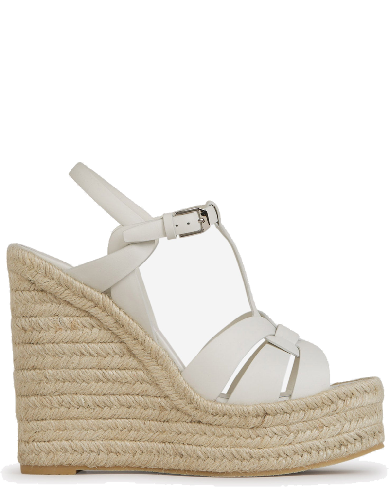 Leather Raffia Espadrilles Saint laurent – Гарантія оригінальності