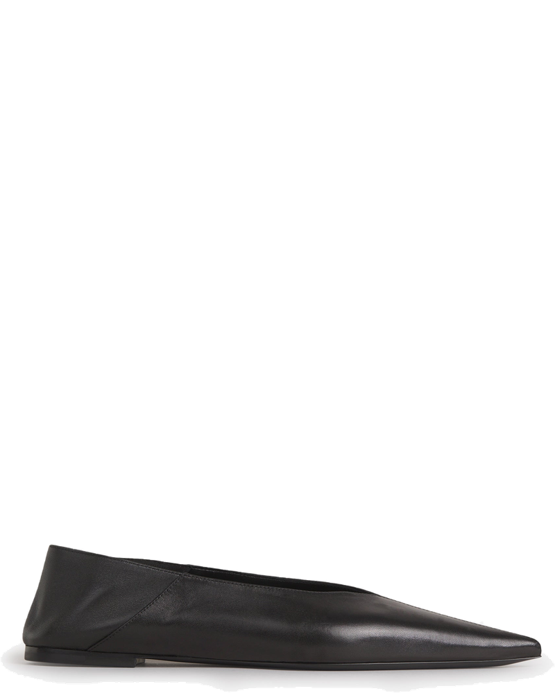 Оригінальна Nour Leather Pointed Ballerinas Saint laurent