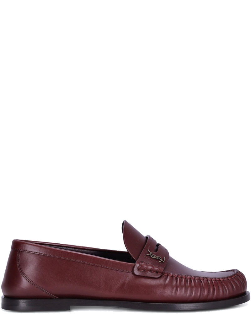 Laurent Smooth Leather Loafers Saint laurent – Гарантія оригінальності